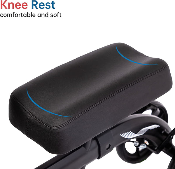 MT-9251 ELENKER® Best Value Knee Walker Steerable Medical Scooter Crutch Alternative with Dual Braking System Black Refurbished