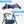 HFK-9219B PLUS ELENKER® Heavy Duty Upright Walker, Bariatric Stand Up Rollator Walker with Extra Wide Padded Seat & Backrest  Blue