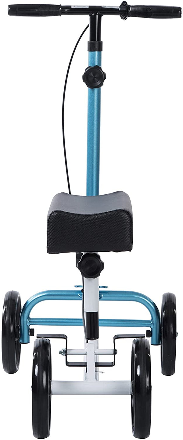 HCT-9125AH ELENKER®  Economy Knee Walker Steerable Medical Scooter Crutch Alternative Blue
