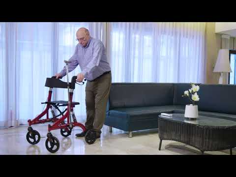 HFK-9211 Dual-Brake Shock-Absorbing Rollator Walker 10