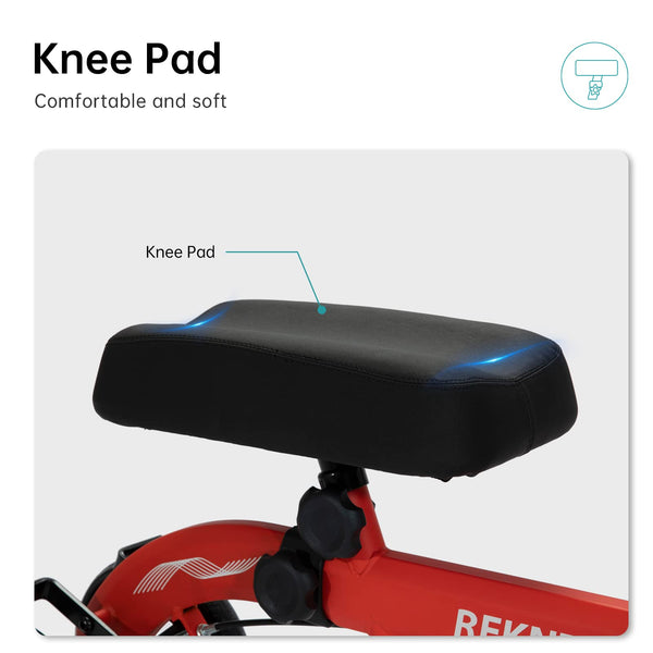 MT-9251 ELENKER®  Best Value Knee Walker Steerable Medical Scooter Crutch Alternative with Dual Braking System Red Refurbished
